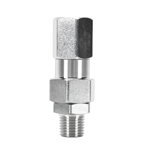 Killer Deal 10 Pack Hydraulic Hose Fittings Quarter Inch NPTF Male Crimp Connectors For Quarter Inch ID Hose Lines Leak Proof Seal Works Flawless On Truck Car Equipment High Quality Steel Easy Install Fix Any Job, 1/4 NPTF steel hydraulic hose fitting