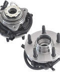 Pair Front Wheel Hub Bearing Assembly For Ford Ranger 1998 1999 2000 And Mazda B4000 1998 1999 2000 4x4 ABS 5 Lug 3 Bolt Triangular Flange Replacement