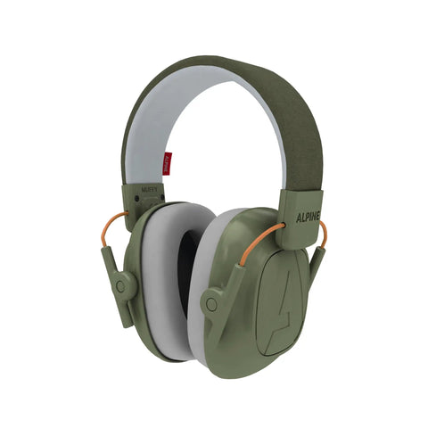 Kids Noise Canceling Headphones With 25 dB Sound Reduction Adjustable For Ages 3 To 16 CE And ANSI Certified, green, front view