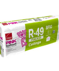Heavy Hitter R49 Attic Insulation 480 Square Feet Top Shelf Fiberglass Batts with Kraft paper facing in packaging.