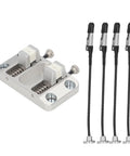 Top Tier Helping Hands Soldering Station With Four Wiggling Arms Featuring heat proof antislip ceramic jaws and removable magnets.