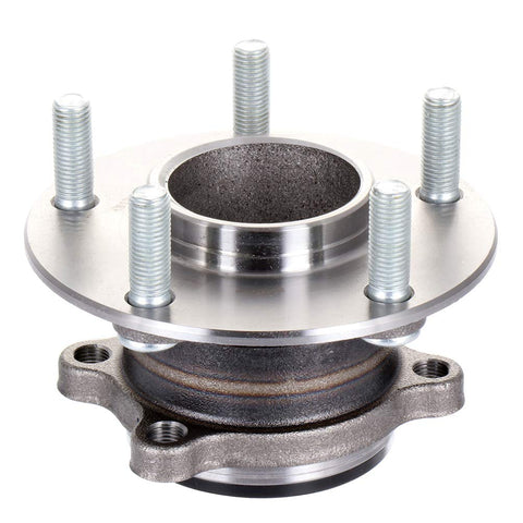 Plug-And-Play Rear Wheel Bearing And Hub Assembly For 2014-2016 Mazda 3 And Mazda 3 Sport With 5 Lugs And ABS, Exact Fit, Pre-Greased And Pre-Sealed, Direct Replacement For Reliable Performance And Easy Install view