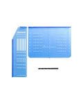 Cabinet Pull Template And Knob Drilling Template Set For Precise Handle Installation With Spacing From 64mm To 160mm Includes 3 16th Inch Drill Bit And Knob Template 1 Pack Ideal For Cabinet Handles And Drawer Pulls Durable Construction For Long Lasting.