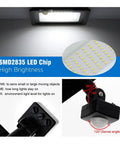 JUDYSSY Led Floodlight Pir Motion Sensor White/Warm White Ip66 Ac220 showcasing SMD2835 LED Chip and motion sensor details.