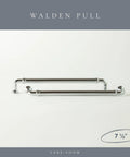 10 Pack Brushed Brass Cabinet Pulls, 7.5 Inch, 192mm, Gold Handles, Solid Zinc Alloy on white surface
