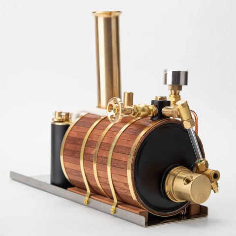 Side view of 200ml Steam Boiler Model for Single Double and Triple Cylinder Steam Engines and Model Ships Physics Education Kit.
