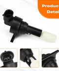 Washer Fluid Level Sensor For Cadillac Escalade 2007 2014 And Chevy Avalanche Silverado Suburban 2007 2013 2011 2014 Replacement Easy Install High Quality Plug And Play black ABS sensor with connector and float