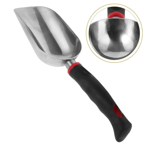 Ergonomic Metal Garden Shovel And Ice Scoop, Multi Functional Hand Tool For Gardening Tasks, Ice And Food Transport, Sleek Modern Design
