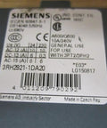 Auxiliary Contact Set 3RH2921-1DA20 And 3RH29211DA20 Gray 10A At 240V label close-up