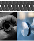 110 Piece Rubber Flat Washer Kit Tough As Nails Heavy Duty One Inch Outer Diameter Quarter Inch Inner Diameter Eighth Inch Thick