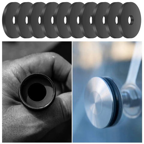 110 Piece Rubber Flat Washer Kit Tough As Nails Heavy Duty One Inch Outer Diameter Quarter Inch Inner Diameter Eighth Inch Thick