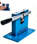 Ultimate Manual Metal Hose Sealer Crimping Machine For Cosmetics Tube Closure and hand using the press on a tube.