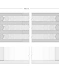 Diagram of Half Inch Drive Deep 6 Point Impact Socket Set With Rails And Tray 31 Piece Metric Size Range 8 mm To 38 mm
