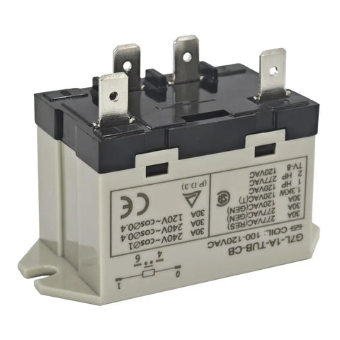 Heavy Duty General Purpose Relay 30A 250V SPST NO With Quick Connect Six Point Three Millimeter Blade Terminals