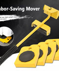 Aolidsive Heavy Duty Furniture Lifter Tool Set With Non Slip Roller Sliders for easy gliding of furniture on hard floors.