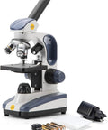 Starter Compound Monocular Microscope With 40X To 1000X Magnification Dual Illumination Fine Focus And 25X Wide Field Eyepiece Cordless Operation