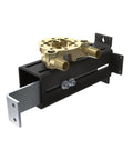 Freestanding Tub Filler Kit With Single Riser Floor Mount Bracket And Water Valve For Joist Installation Mpact Compatible Tub Valve System