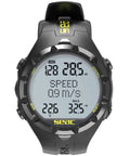 Freediving Computer With Backlit LCD Screen And Real Time Data, Logs, And Dive Metrics For Ocean Sessions, front view