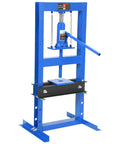 6 Ton Hydraulic Shop Press Heavy Duty H Frame Floor Press With Adjustable Height and Stamping Plates for Straightening Bending Bearings