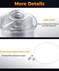 Pro-Grade Vacuum Pump Exhaust Oil Mist Filter KF25 Demister With Glass Fiber Quick Release Transparent Housing details
