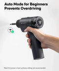 16V Brushless Power Drill With 50 Nm Torque, Smart Digital Display, LED Light, Auto Mode, held by hand for DIY projects