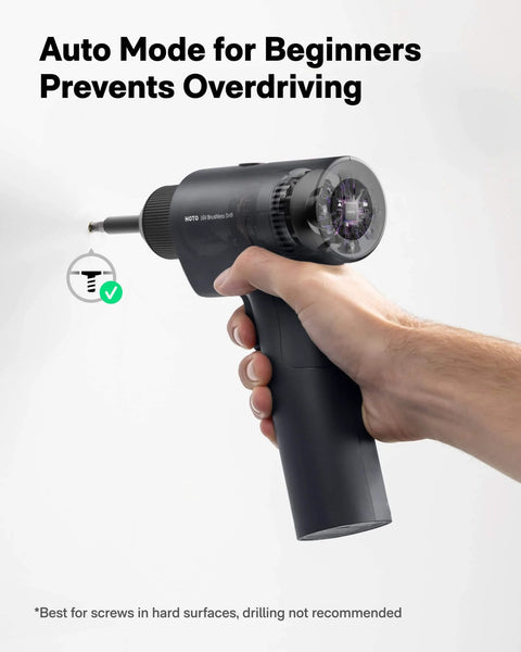 16V Brushless Power Drill With 50 Nm Torque, Smart Digital Display, LED Light, Auto Mode, held by hand for DIY projects