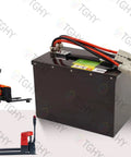 Heavy Duty 24 Volt 60AH Electric Pallet Jack Battery With Smart Bms Guard For Forklift Trucks, 13kg, waterproof alloy case.
