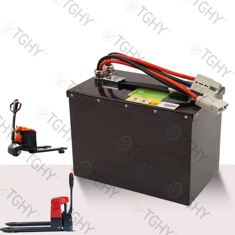 Heavy Duty 24 Volt 60AH Electric Pallet Jack Battery With Smart Bms Guard For Forklift Trucks, 13kg, waterproof alloy case.