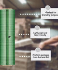 Heavy Duty Dark Green Stretch Wrap, 8 Rolls Of 18 By 1500 Feet, 63 Gauge Industrial Plastic Film displaying 18 inch roll.