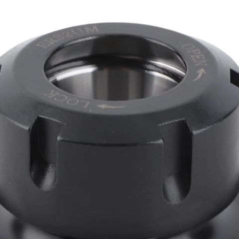 Close-up of Compact Clamping Collet Chuck For Cnc Milling Machine And Lathe With Er32 80Mm Diameter carbon steel details.