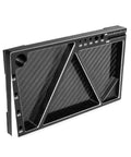 Built Different Carbon Fiber And Steel Multitask Screw Tray For Rc Crawlers Featuring Magnetic Gasket Nut Organizer Upgraded Modify Repair Tool Accessory Kit with three compartments.