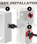 Installation steps of 12 Pack Black Adjustable Cable Glands One Half Inch NPT IP68 Waterproof Electrical Connectors Nylon Cord Grips Strain Relief