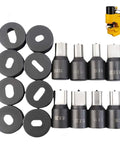 Heavy Duty Oval Punch Die For CH70 Electric Hydraulic Press, 14x20mm Oval Punch Tool For Steel Copper And Aluminum Sheets