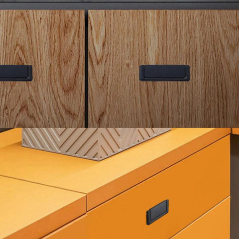 3 Inch Black Flush Pull Ring Handle Hidden Recessed Furniture Grip Zinc Alloy Set Of 2 For Cabinets And Drawers on wooden cabinets