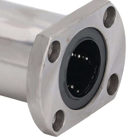 Upgrade Your Rig With Two Smooth Linear Motion Bearing Ball Slide Block Ellipse Flange Accessories For Machinery That Rock And Reduce Friction Like A Charm! silver linear motion bearing block with flange holes