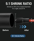 Seven Size Do It All Heat Shrink Tubing Roll Kit With Five To One Adhesive Lined Inner Seal Marine Grade Waterproof