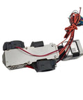 Level Up Your 3D Printing Setup With This Tight Pellet Extruder V3 Plus Kit Featuring A Quality 24 Volt 50 Watt Heater Cartridge For Dope Fdm Filament Prints And Super Hassle Free Diy Gear Mods - Top view of pellet extruder with motor and wires.