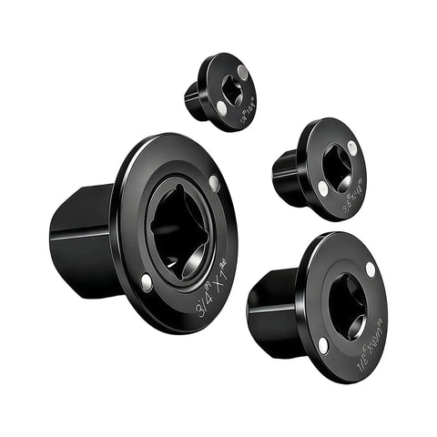 Grab This Epic 4 Pc Low Profile Socket Adapter Set For Serious Ratchet Impact Work With Recced Square Drive And Strong Magnets To Stop Striping And Slippage Totally Solid Stainless Steel Gear Your Mechanic Crew Will Love. 4-piece black steel socket adapters