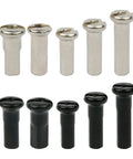 50 Pcs Pack Ultralight Steel Bike Spoke Nipples 12G 13G 14G In Black And Silver High Strength Wheel Spoke Nipples Caps Fits 2.0 To 2.6mm Spokes
