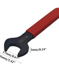 ER11A Collet Chuck Wrench 17Mm Professional Spanner with red non-slip handle for lathe clamping, durable hardened steel construction