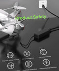 100W USB-C Battery Charger For Mavic 3 Pro Cine Classic And Air Series Avata Mini with safety protection icons