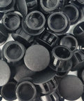 Half Inch Plastic Hole Plugs Flush Snap In Locking Caps For Cabinets Furniture Shelves Bookcases Closets And Woodworking Holes Drilling Covers Screw Hole Plugs Black 50 Pack Easy Fit Seamless Finish No Tools Needed
