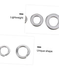 600 Piece M2 Stainless Steel Spring Washer Assortment Kit Lock Split Washers For Vibration Resistance And Tight Fit In Machinery And Equipment DIY Friendly Kit Pro, split washer close-up