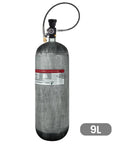 Beefy 4500 Psi 9L Carbon Fiber Scuba Tank With M18x1.5-6H Valve for deep dive high pressure PCP air tank for rugged use.