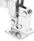 Close-up of Stainless Steel Toggle Clamp With 180kg Clamping Power Adjustable Lever Opens 65 To 90 Degrees for woodworking and welding