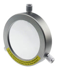 Deluxe 75mm Telescope Filter Cap for 70 to 92mm Tubes, Adjustable Pro Grade Metal Light Blocker, front view of aperture 75mm.