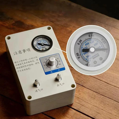 Compact Digital Gauge Vacuum Pump With Adjustable Flow Control For Rapid Filtration And Suction Strong Negative Pressure Buildup High Precision Display Effortless Evacuation And Fluid Management Home Shop Projects