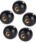 Five Pack Black Round Ball Knobs With M8 Female Thread 32mm Diameter Bakelite Lever Knobs For Machinery Replacement Part