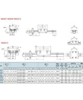 Mgn12 Linear Guide Rail Slide 550mm metal dimensions and specifications diagram for CNC builds and automation.