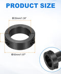 Two Piece Double Split Shaft Collar Set 35mm Bore 50mm Outer Diameter 15mm Thick Heavy Duty Carbon Steel Clamp Collar With Set Screws